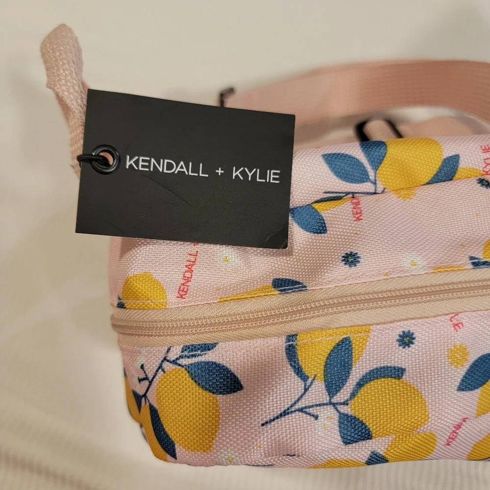 Kendall + Kylie Mini Canvas Backpack  Pink Lemon and Daisy Flowers